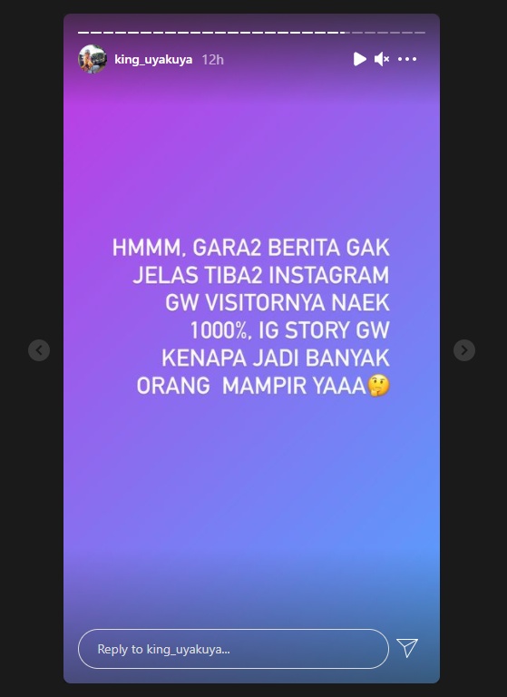 Uya Kuya Akui Visitor Instagram Naik Hingga 1000 Persen Gara-gara Kabar Hoaks