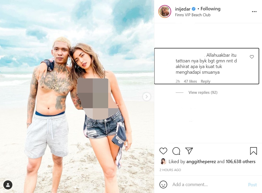 Tato Young Lex di Potret Bareng Jessica Iskandar Jadi Sorotan, Disinggung Soal Akhirat