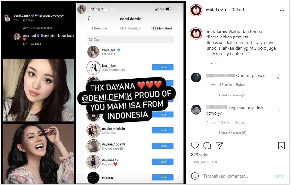 Dayana Masih Jadi Bahan Bully Netizen Indo, Isa Zega Justru Akui Bangga