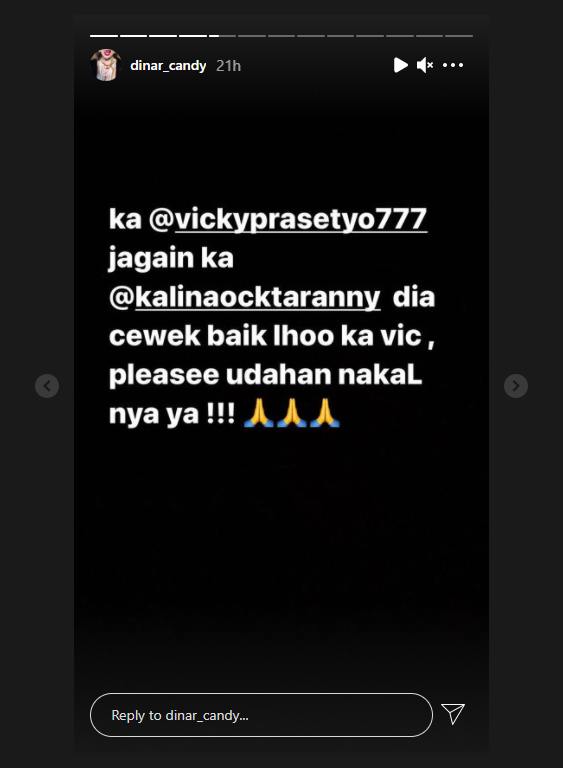 Sampaikan Pesan Tegas Ini untuk Vicky Prasetyo, Dinar Candy: Sudahan Nakalnya!