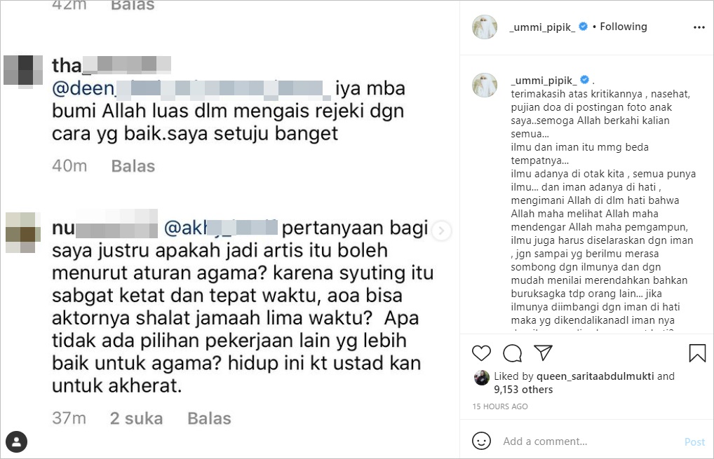 Diserbu Kritik dan Nasihat Usai Bagikan Foto Abidzar di Depan Pura, Umi Pipik Merespons