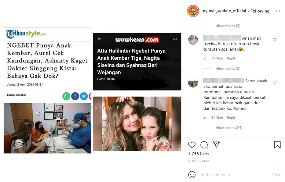 Aurel Ngebet Ingin Punya Anak Kembar