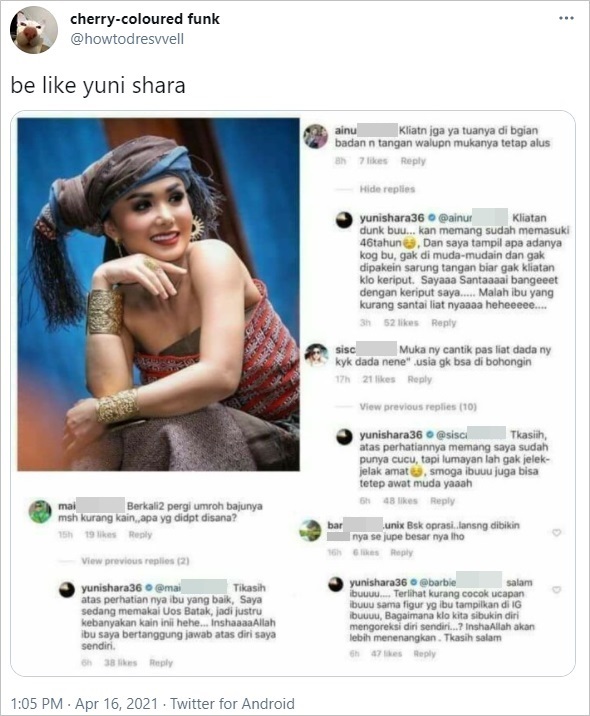 Sikap Positif Yuni Shara Hadapi Komentar Julid Bikin Salut, Sampai Trending Twitter