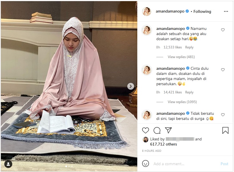 Amanda Manopo Bikin Heboh Singgung Soal Cinta dalam Diam, Nama Billy Syahputra Ikut Ter