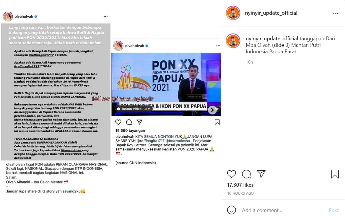 Nagita Slavina Dikritik Jadi Ikon PON XX Papua, Puteri Indonesia Ini \'Pasang Badan\'