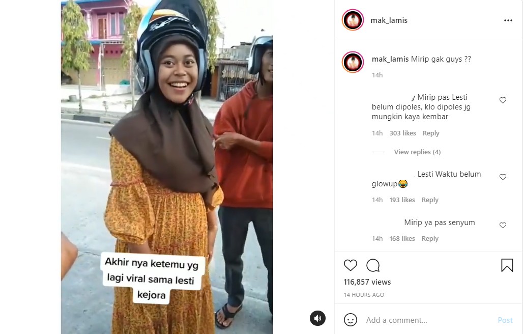 Viral Video Perempuan Disebut Mirip Lesty Kejora, Senyumannya Jadi Sorotan
