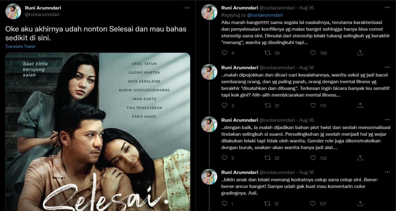 Film \'Selesai\' Tuai Kritikan, Uus Beri Respons dan Soroti Kalimat Ini