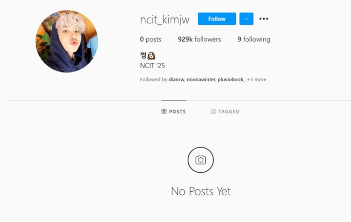 Akun Instagram Jungwoo NCT