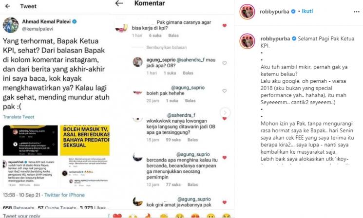 Kecewa Berat, Robby Purba Ngaku Ingin Kembalikan Honor dari KPI ke Masyarakat