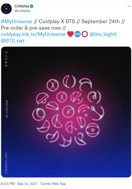 BTS Dipastikan Kolaborasi Bareng Coldplay di Lagu \'My Universe\', Kapan Rilis?