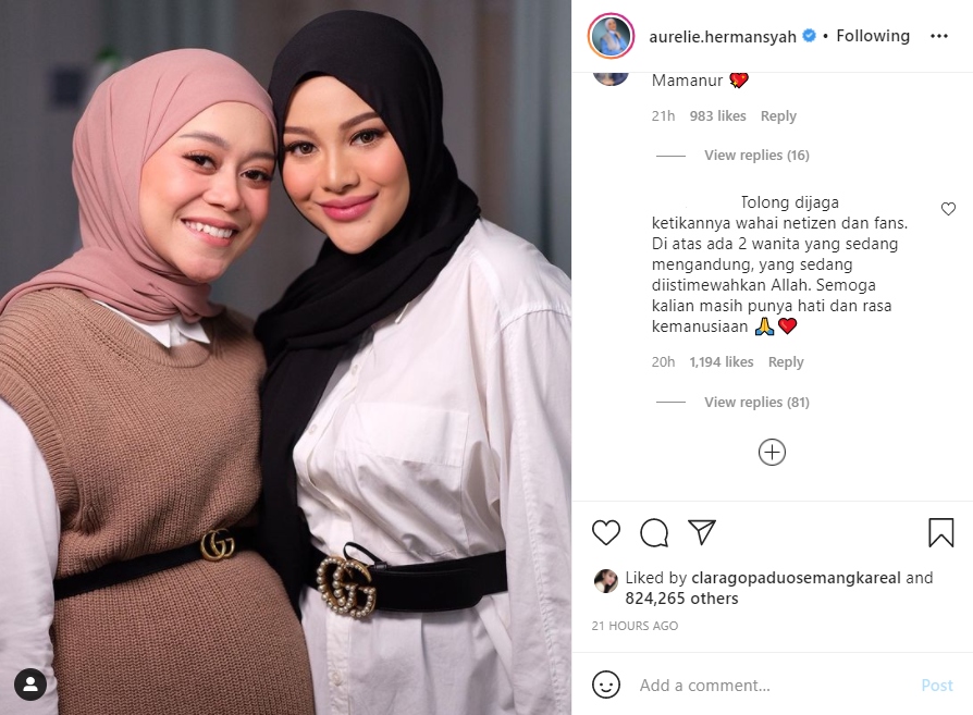 Lesty Kejora dan Aurel Hermansyah Pajang Foto Bareng, Fans Peringatkan Ini pada Netizen Julid