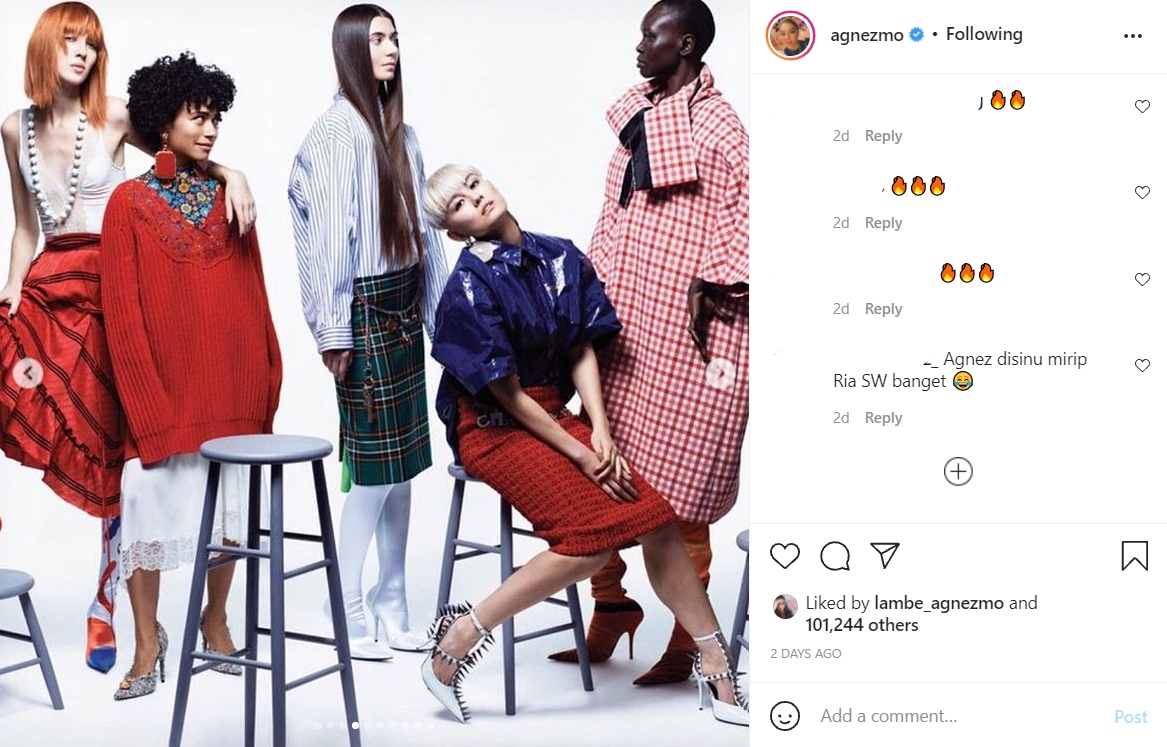 Pamer Masuk Majalah Amerika, Wajah Agnez Mo Disebut Mirip YouTuber Ini