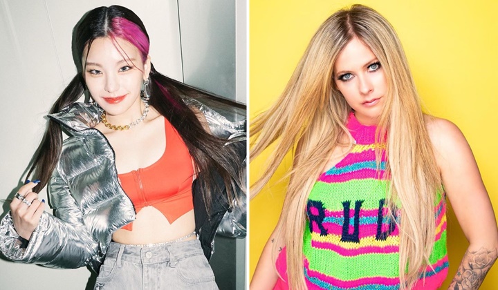 Foto: Yeji ITZY dan Avril Lavigne Beri Vibes Berbanding Terbalik di Outfit Sama, Setuju?