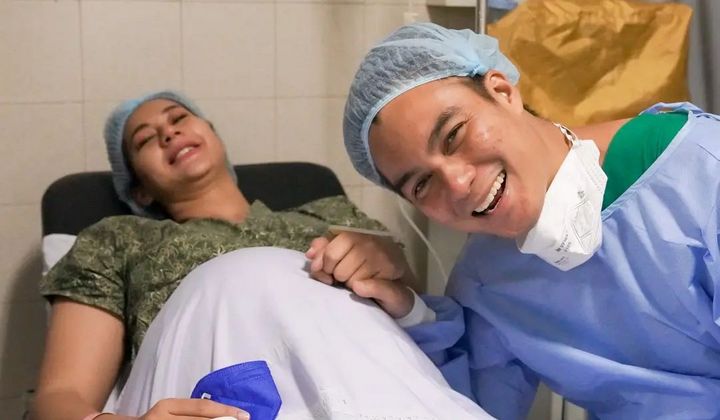 Foto:  Paula Verhoeven Lahirkan Anak Kedua, Baim Wong Beri Nama Kenzo Eldrago