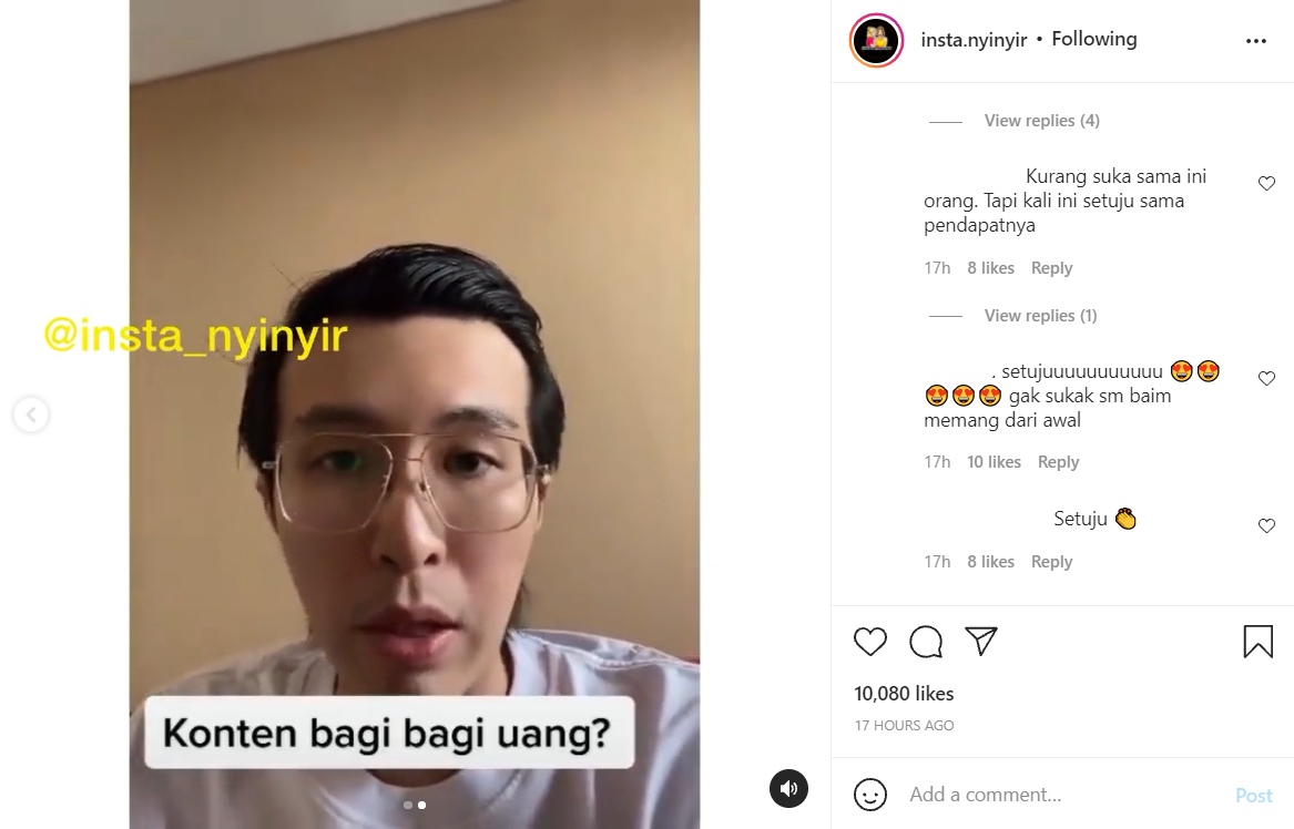 Bahas Orang Suka Buat Konten Bagi-bagi Uang, Dokter Tirta Sentil Baim Wong?