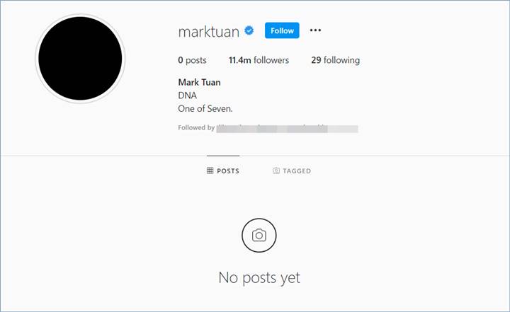 Mark Tuan GOT7 menghapus semua fotonya di Instagram