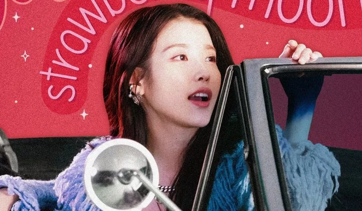 Foto: Baru Dirilis, 'Strawberry Moon' IU Sukses Puncaki Beragam Tangga Lagu di Korea