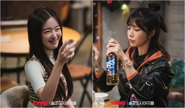 Foto: Terlalu Menghayati, Adegan Saling Mengumpat Eun Ji-Sunhwa di 'Work Later, Drink Now' Jadi Viral