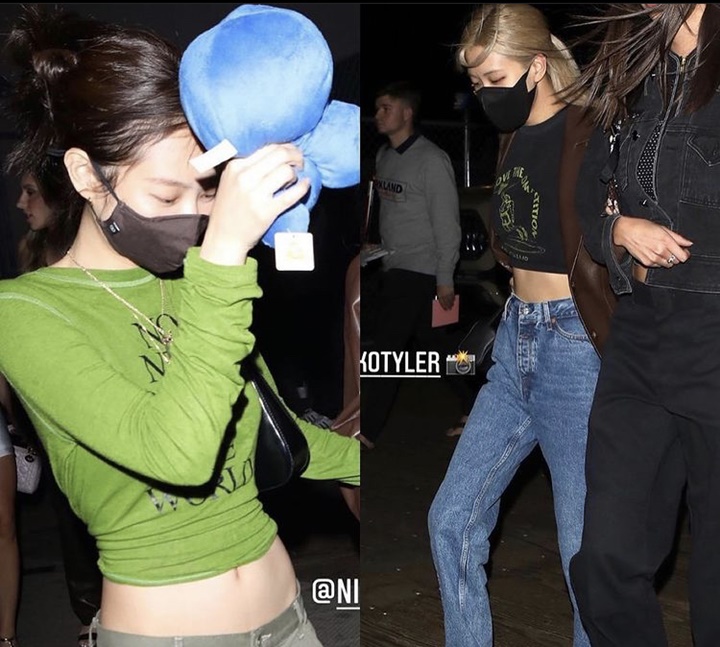 Jennie dan Rose BLACKPINK terlihat hadir di acara after party pernikahan Paris Hilton