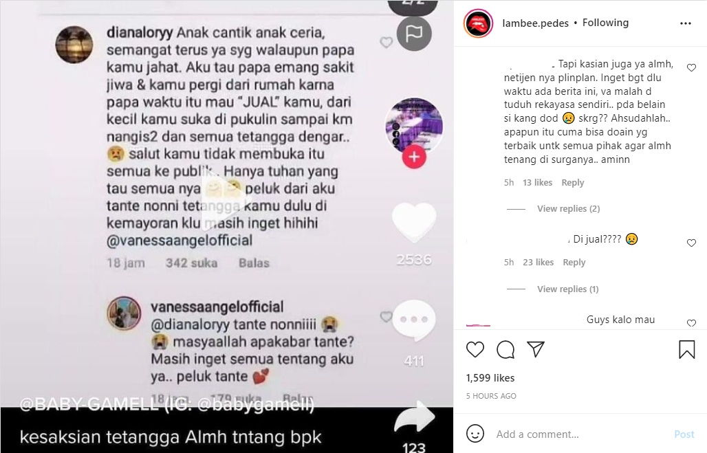 Viral Kesaksian Tetangga Vanessa Angel Bongkar Perilaku Buruk Doddy Sudrajat