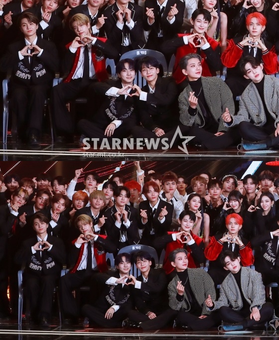 Momen Junwon ENHYPEN dan Jeonghan SEVENTEEN di Asian Artist Awards 2021