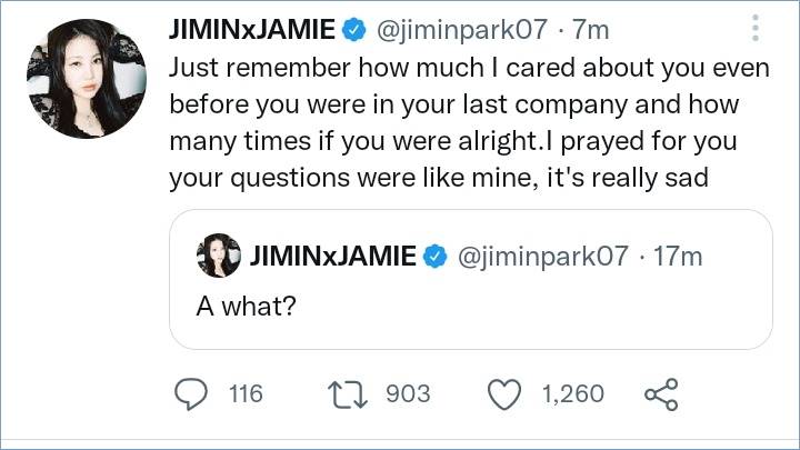 Jamie menyinggung mengenai pernyataan Jae